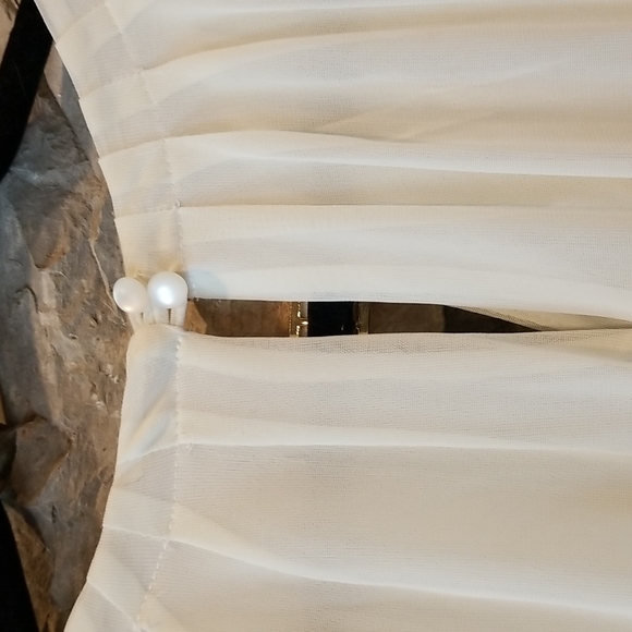 Gold & Cream Bloused Dress ♥ - Picture 5 of 5